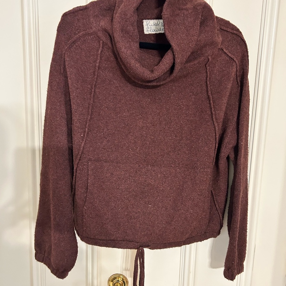 Women's Cozy Burgundy Sweater